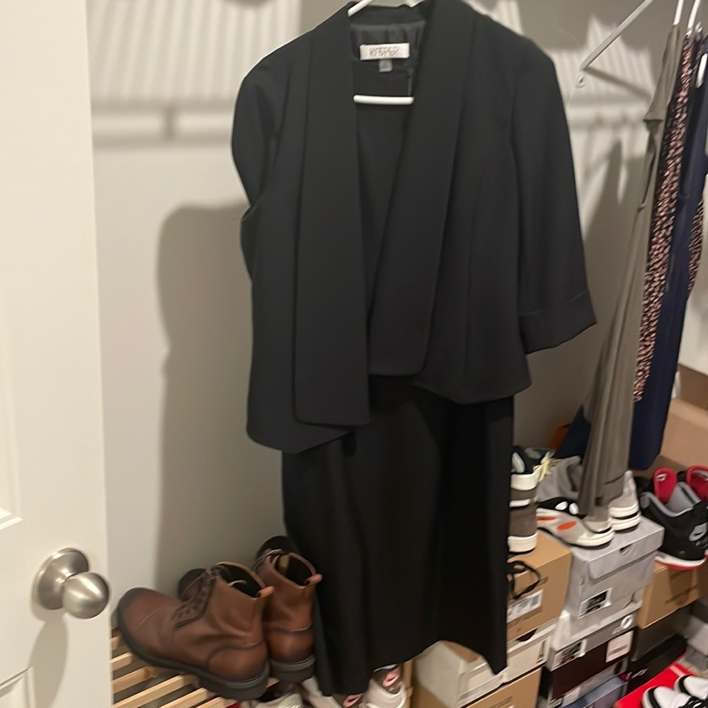 Black dress with jacket